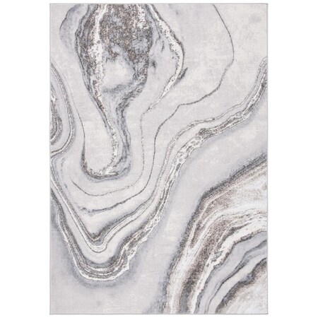 Safavieh 6 x 9 ft. Orchard Contemporary Rectangle Power Loomed Rug Grey & Ivory ORC637H-6